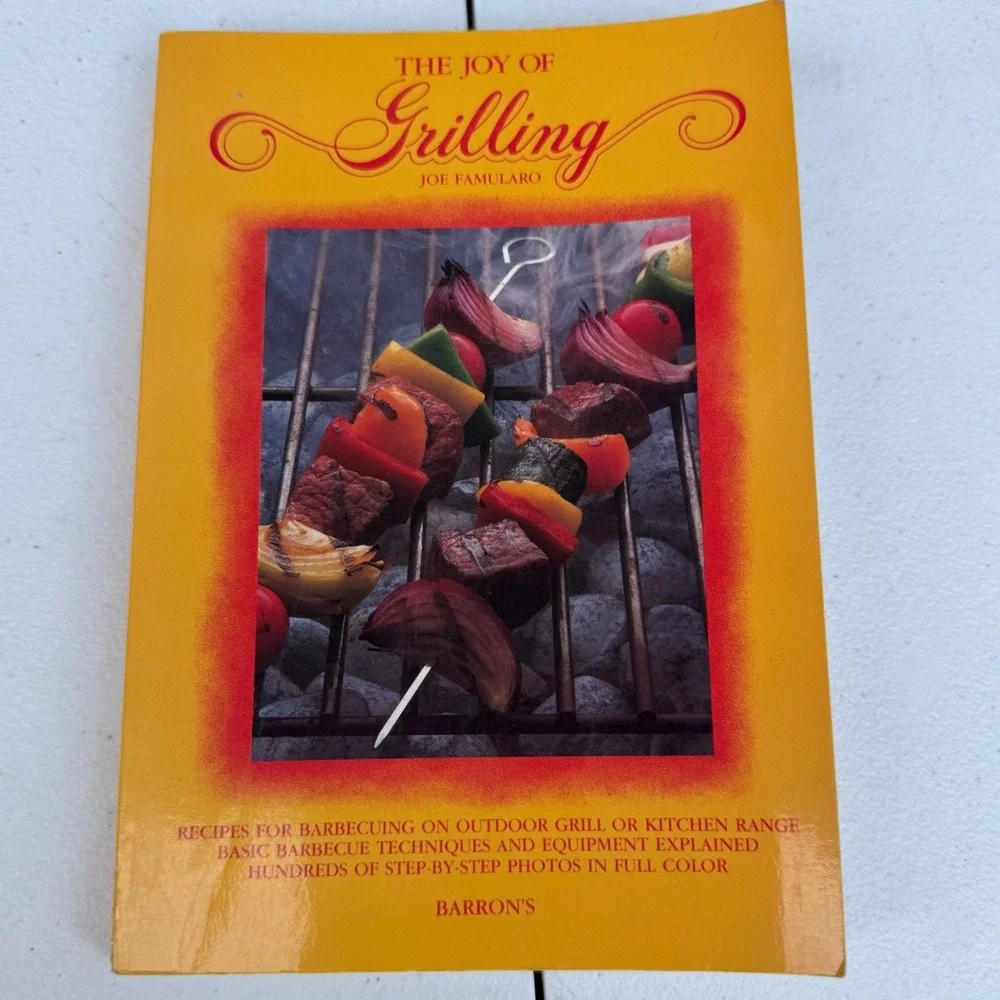 The Joy of Grilling Joe Famularo 1988 Barrons Cookbook BBQ Recipes Gift Idea